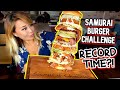 MASSIVE SAMURAI BURGER CHALLENGE At Gabutto Burger In Chicago RECORD TIME RainaisCrazy MASSIVE SAMURAI BURGER CHALLENGE At Gabutto Burger In Chicago RECORD TIME RainaisCrazy