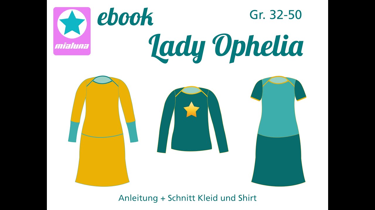 Nähanleitung DIY Ebook Kleid und Shirt Lady Ophelia