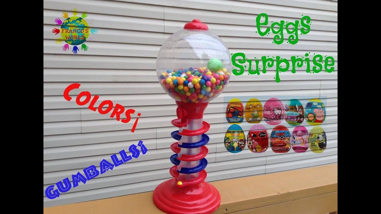 lactancia crisis Game Colors Gumball Machine Paw Patrol Surprise Eggs Game/ Maquina de Bolas | Jueguetes para Niños