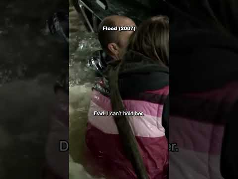 Trapped Inside A Car In The Middle Of A Flood! | Flood (2007) #shorts | The Midnight Screening