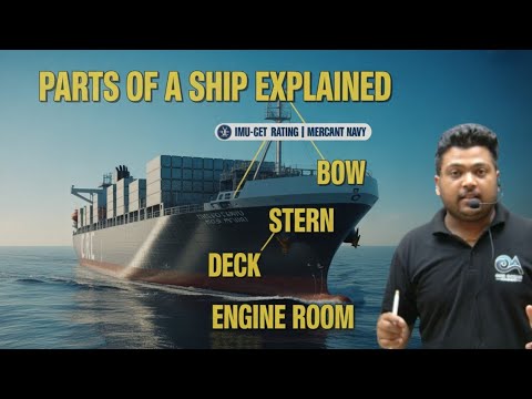Parts of a Ship Explained | Basic Ship Knowledge for Merchant Navy, IMU ...