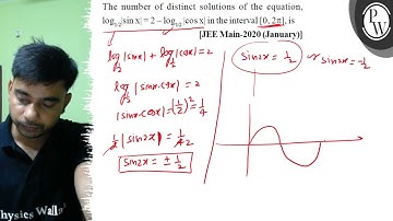 The number of distinct solutions of the equation, \( \log _{1 / 2}|...