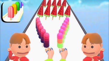 Popsicle Stack ​- All Levels Gameplay Android,ios (Levels 203-206)