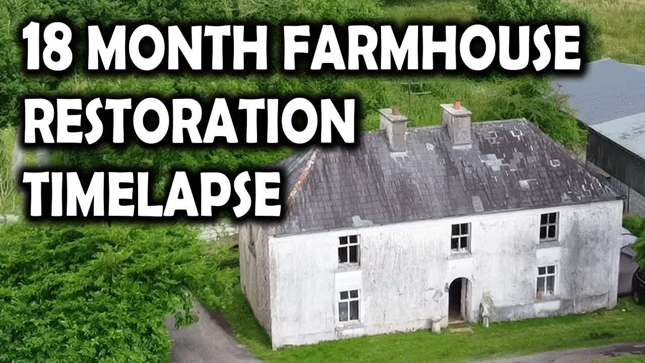 Irish farmhouse roof renovation before and after