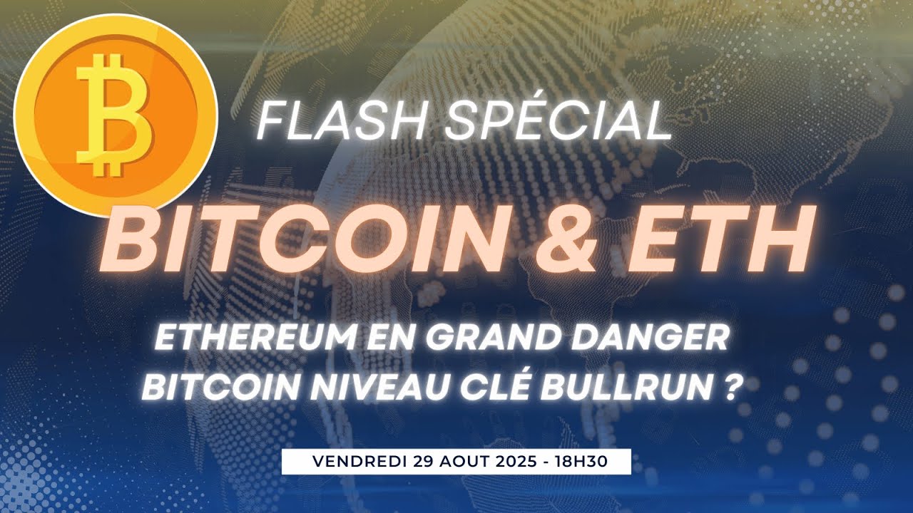BITCOIN URGENT 🚨 NIVEAU CLÉ BULLRUN ? ETHEREUM EN GRAND DANGER ⚠️ FLASH  CRYPTO