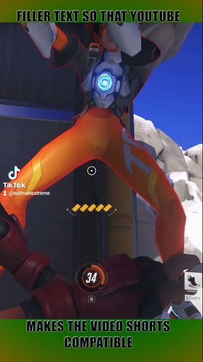 Tracer's new outfit is a bit tight.