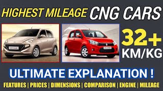 [CNG] Top 5 Best CNG cars in INDIA 2020 | Highest Mileage | Engine Specs | HINDI |