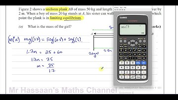 [4] AS/A2 (IAL) Mechanics (M1)  Solomon E, Q4, Moments, Limiting Equilibrium, Tilting