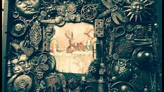 SteamPunk Mixed Media Assemblage Collage- 