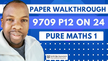 A Level Maths Solved Paper (9709 October - November 2024 P12) | 9709/12/O/N/24