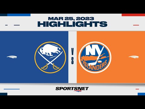 NHL Highlights | Sabres vs. Islanders - March 25, 2023