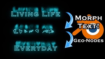 Morph Text Easily To Create Music Videos and More - Blender Tutorial
