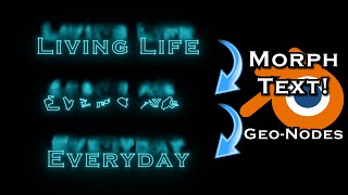 Morph Text Easily To Create Music Videos and More - Blender Tutorial