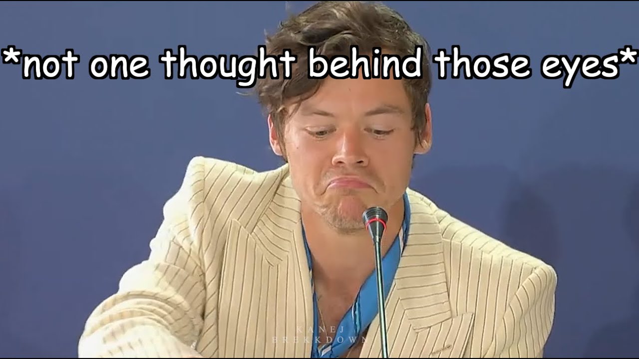 harry styles and his one braincell | don't worry darling venice press conference 2022