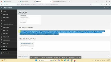 Oracle APEX API (APEX_IR ) : GET_REPORT Function (Deprecated)