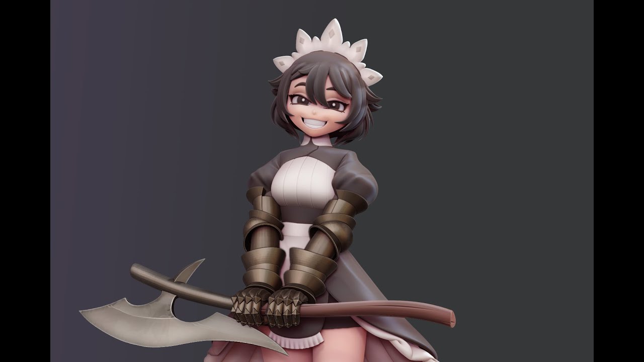 Executioner Maid Zbrush Timelapse / Speed Sculpt