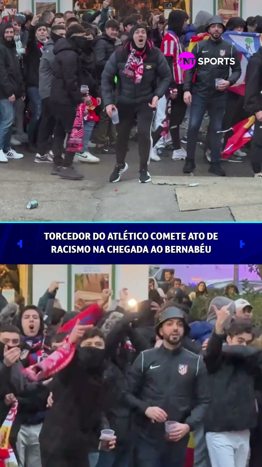 CENA INACEITÁVEL ? Torcedores do Atléti foram pra cima dos seguranças na chegada ao estádio #shorts