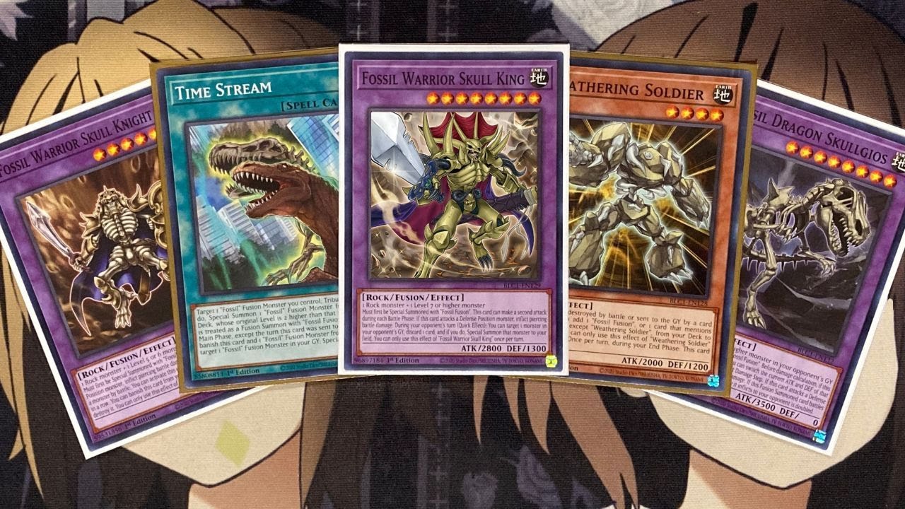 yugioh fossil cards Yugioh Fossil Warrior Skull King BLAR-EN006 Secret Rare1st Edition Nea