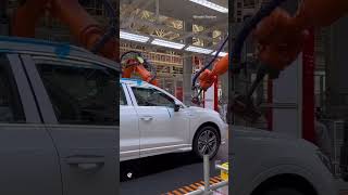 Sleep-aid video: Body inspection line in a car factory