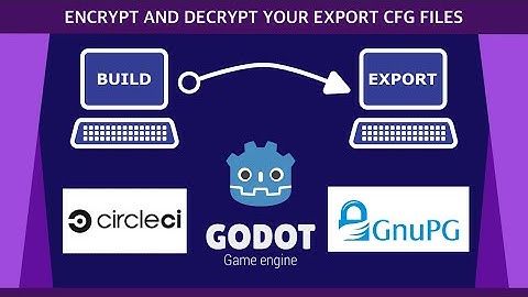 Godot 3 - Encrypt and Decrypt our export presets file for secure building in CircleCI