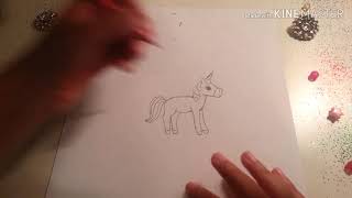 Drawing a cute unicorn