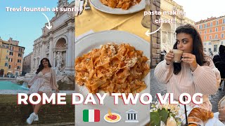 SPEND THE DAY IN ROME WITH US 🇮🇹 Trevi fountain hack and pasta making class!! | chloeepavlou