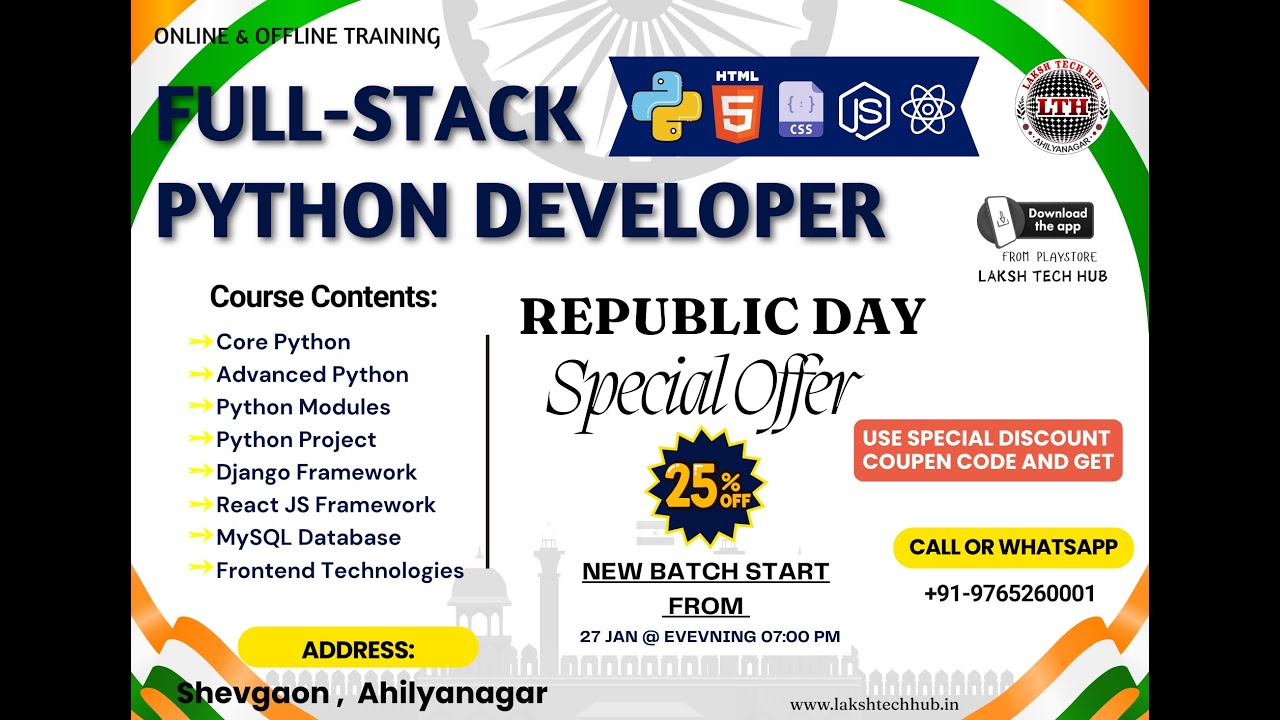Full-Stack Python Demo Session 01 || By Pramod Sir || 9765260001 - YouTube