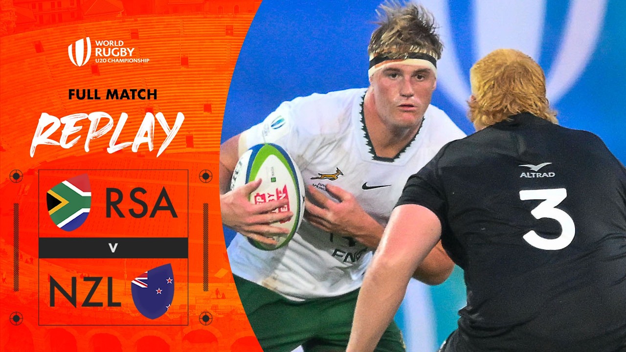 DRAMA IN THE FINAL 🤯 | South Africa v New Zealand | World Rugby U20 Championship | Full Match Replay