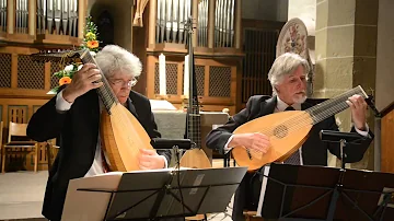 Lovely Lute Duet by Jean-Marie Poirie & Thierry Meunier: Sarabande(Johann Gumprecht)