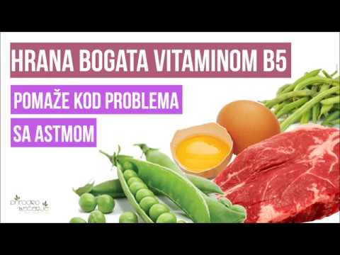 Hrana bogata vitaminom B5 (pantotenskom kiselinom) pomaže kod problema sa astmom