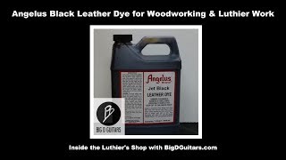 Black Angelus Leather Dye for Woodworking & Luthier Work