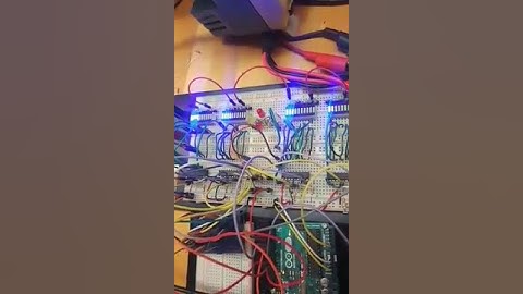 Music visualizer project using mgseq7 chip