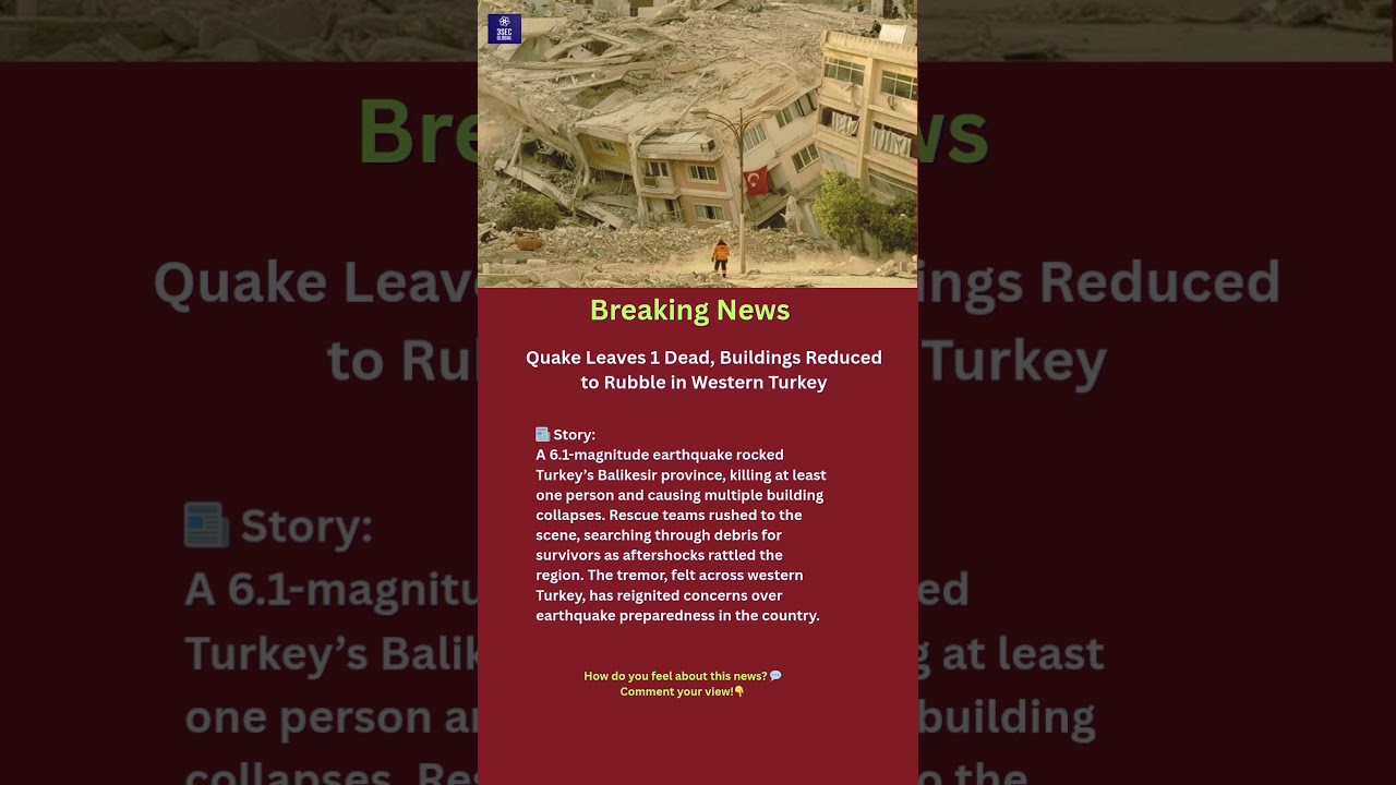 Powerful 6.1-Magnitude Earthquake Strikes Turkey’s Balikesir Province | 