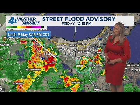 New Orleans Weather: Very hot and humid with scattered storms - YouTube