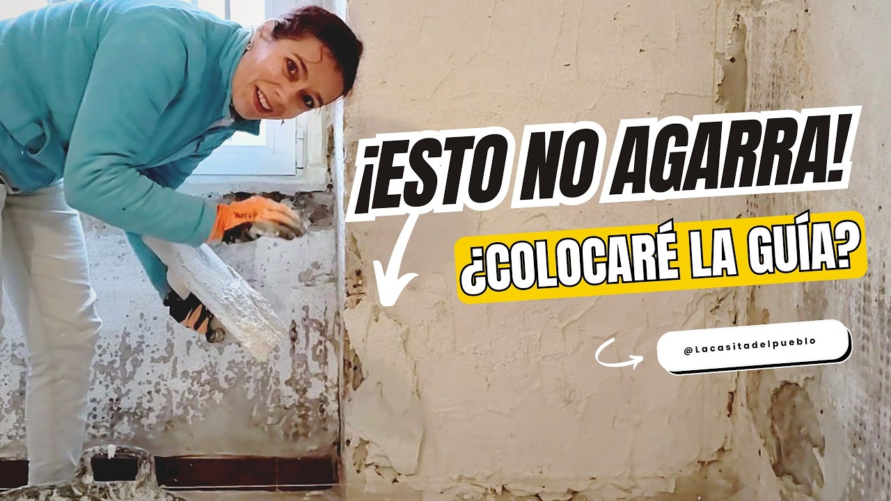 31-🏡 INTENTAMOS dejar esta PARED RECTA en la casita antigua. Primeros pasos