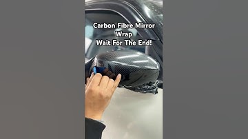 Car Mirror Wrap Carbon Fibre #carwrap #carwrappinginindia #carmodification