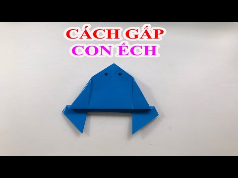 Video BÀI 2: CÁCH GẤP CON ẾCH I THỦ CÔNG LỚP 3- how to fold... - YouTube