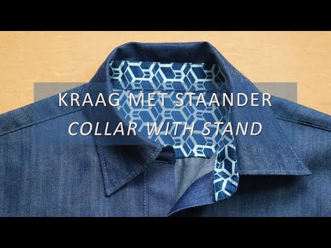 Een kraag met staander of overhemdkraag naaien / Sewing a collar with stand  or shirt collar - YouTube