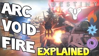 Destiny - ARC / VOID / FIRE Elemental Damage - Explained