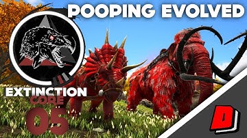 ARK Pooping Evolved: Extinction Core (Annunaki Genesis 2) - E05 -  ALPHA MAMMOTH & ALPHA TRIKE TAME!