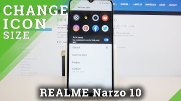 How to Change Icon Size on REALME Narzo 10 – Icons Settings