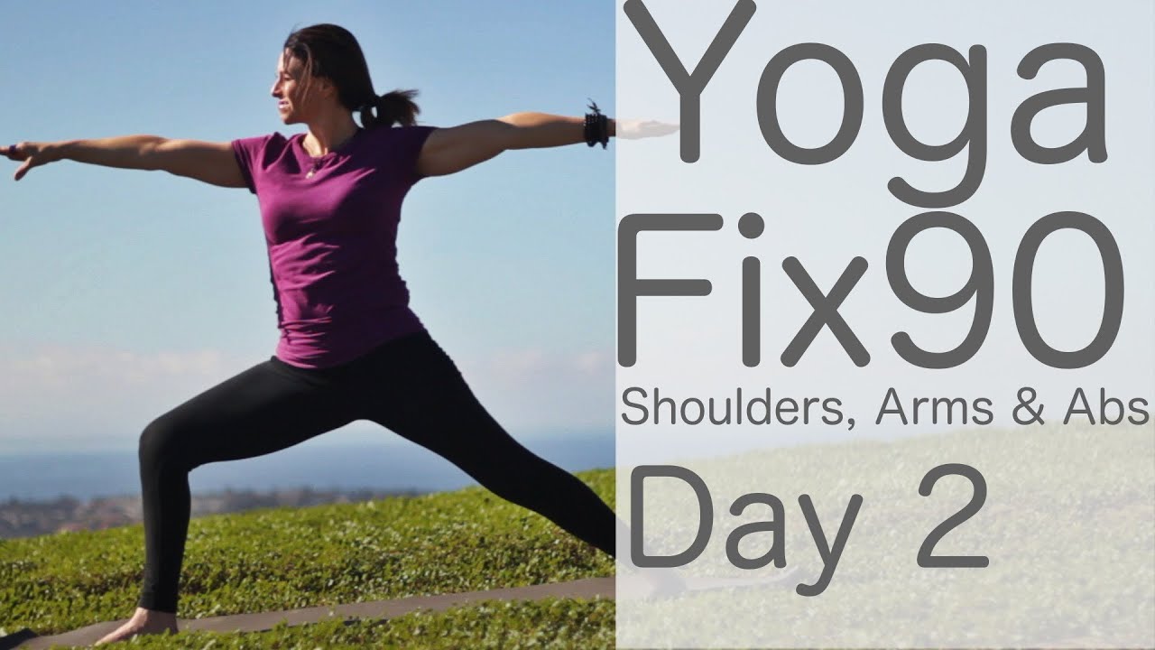 ⁣Vinyasa Flow Yoga for Shoulders | Yoga Fix 90 Day 2 (40-min)