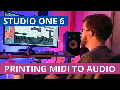 How to Print MIDI to Audio in Studio One 6 (No MIDI Notes Needed!)