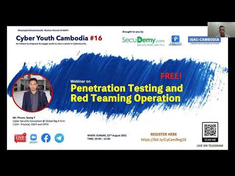 Cyber Youth Cambodia #16: Penetration Testing and Red Teaming Operation