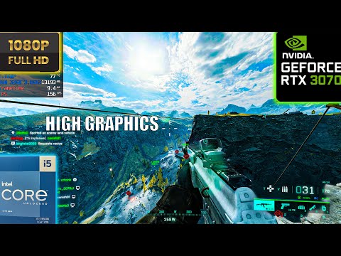Battlefield 2042 : RTX 3070 8GB i5 13600k ( 1080p high Graphics DLSS OFF )