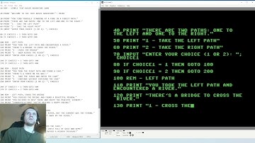 ChatGPT-4 A.I. Writes Games in Basic: Choose Your Adventure Text