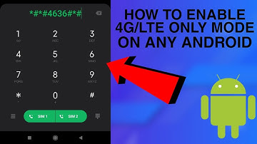 How To Enable 4G/ LTE Only Mode On Any Android || Enable LTE Only Mode || 2022