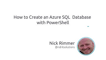 How To Create An Azure SQL Database With PowerShell