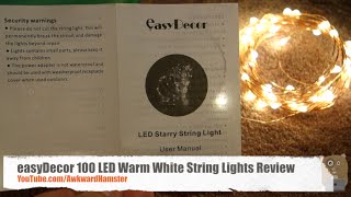 easyDecor 100 LED Warm White String Lights Review