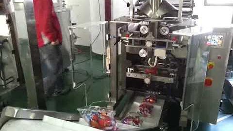 Candy packing with Multihead weigher and bucket elevator
